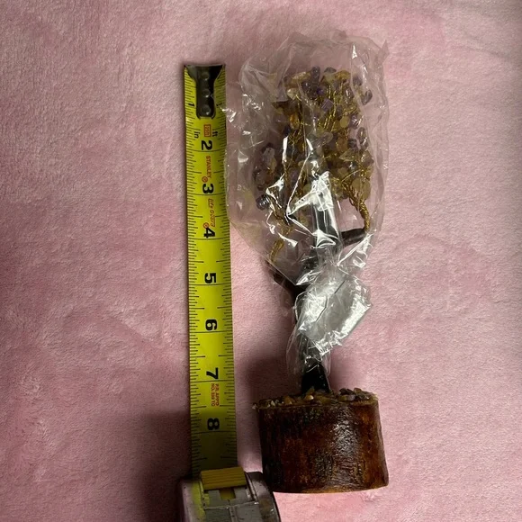 Fashionzaadi - Amethyst Crystals and Citrine Stones Bonsai Tree - Picture 4 of 4